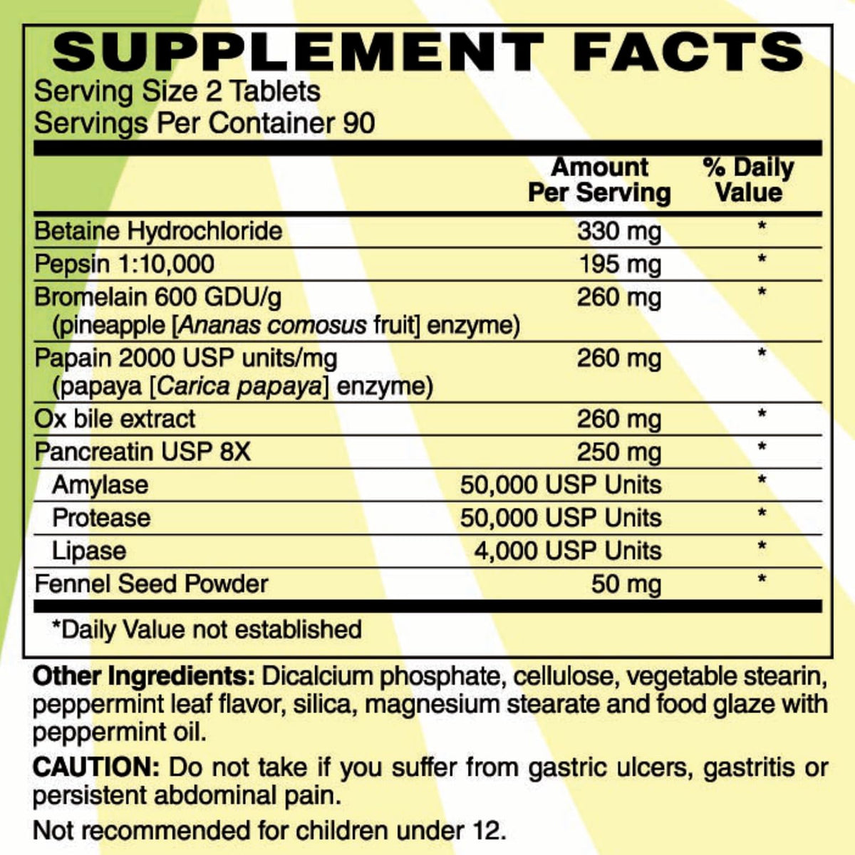 Holly Hill Health Foods Superzymes Multi-Enzyme Digestive Support - 180 Tablets - image 2