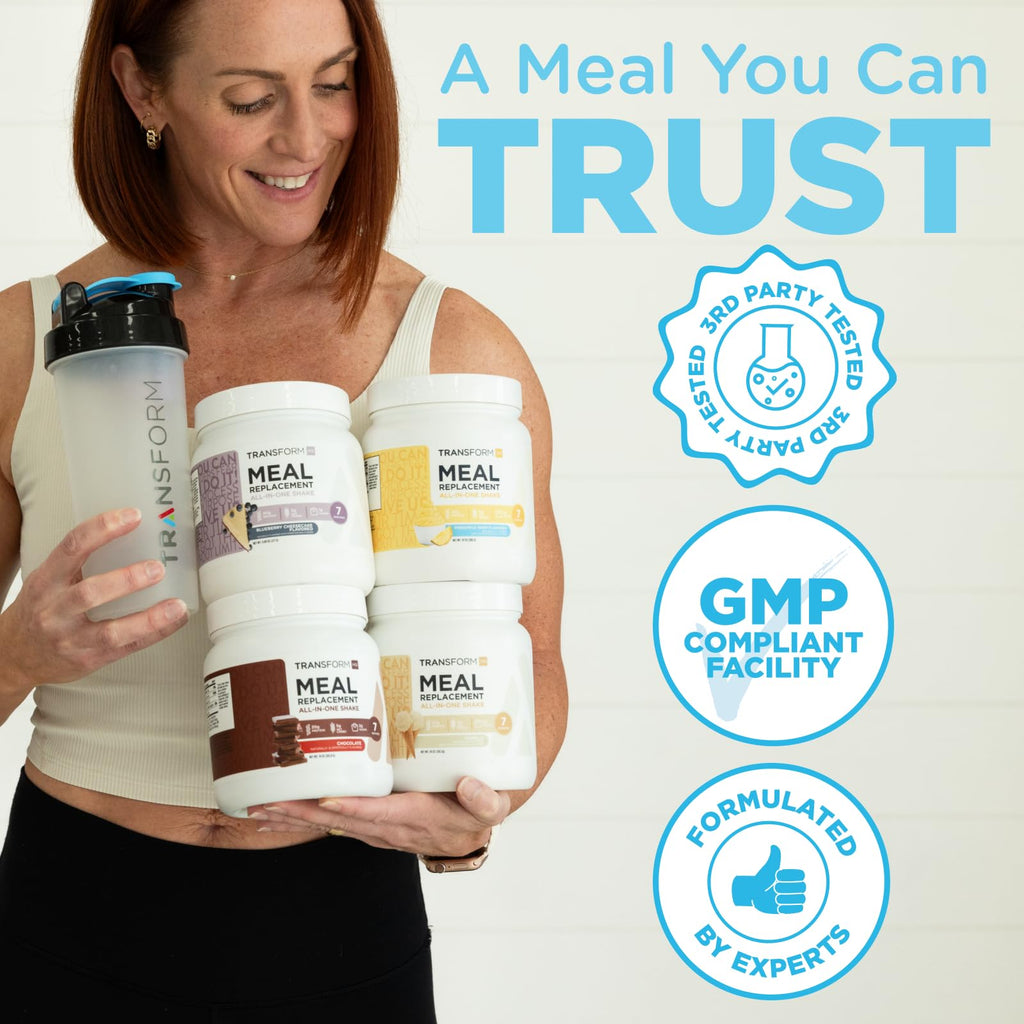 TransformHQ Meal Replacement Shake Powder 7 Servings (Peach Milkshake