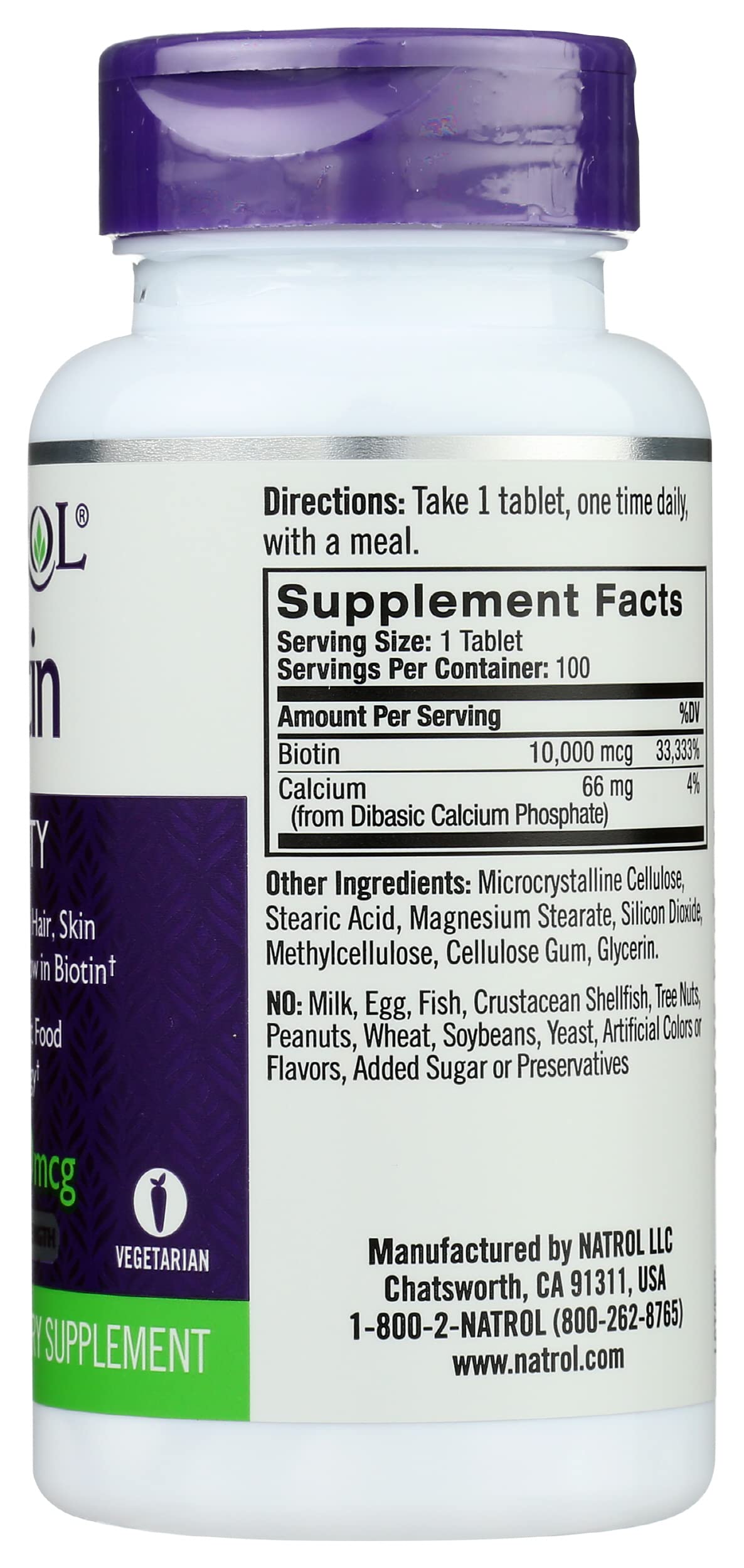 Natrol Biotin Max 10000 Mcg - 100 Tablets - image 6