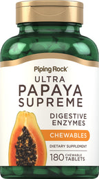 Piping Rock Papaya Digestive Enzymes Chewable - 180 Tablets