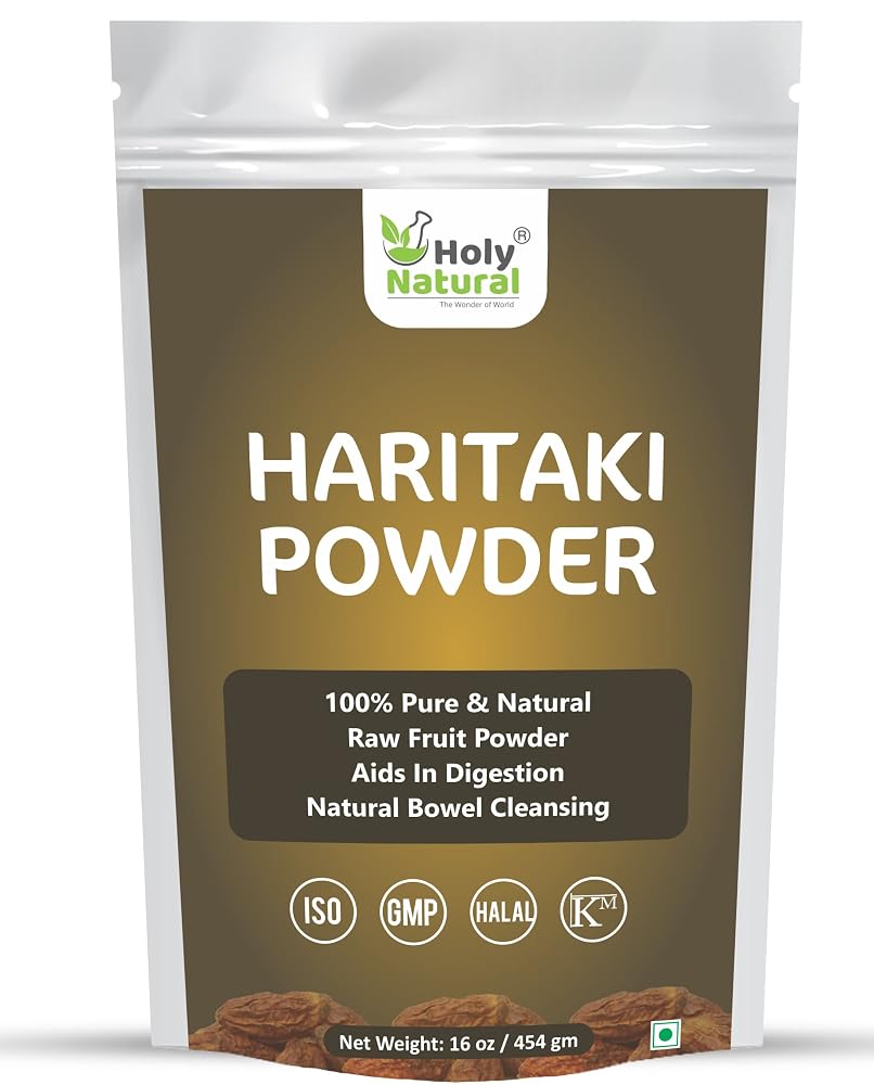 Holy Natural Haritaki Powder Digestive Support - 16 Oz
