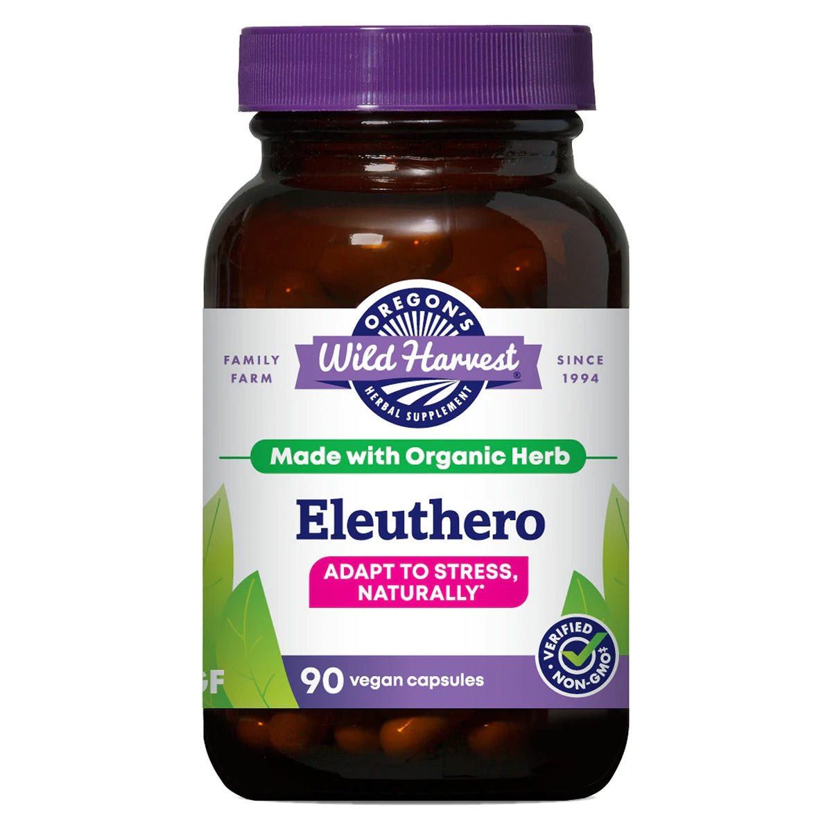 Oregon's Wild Harvest Eleuthero Capsules - 90 Count