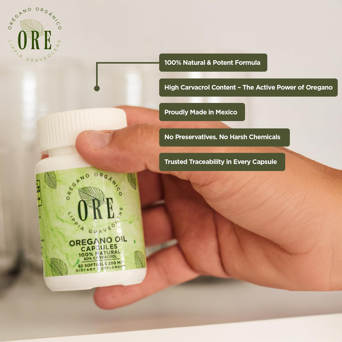 ORE Mexican Oregano Oil Softgels - 65 Softgels - image 4