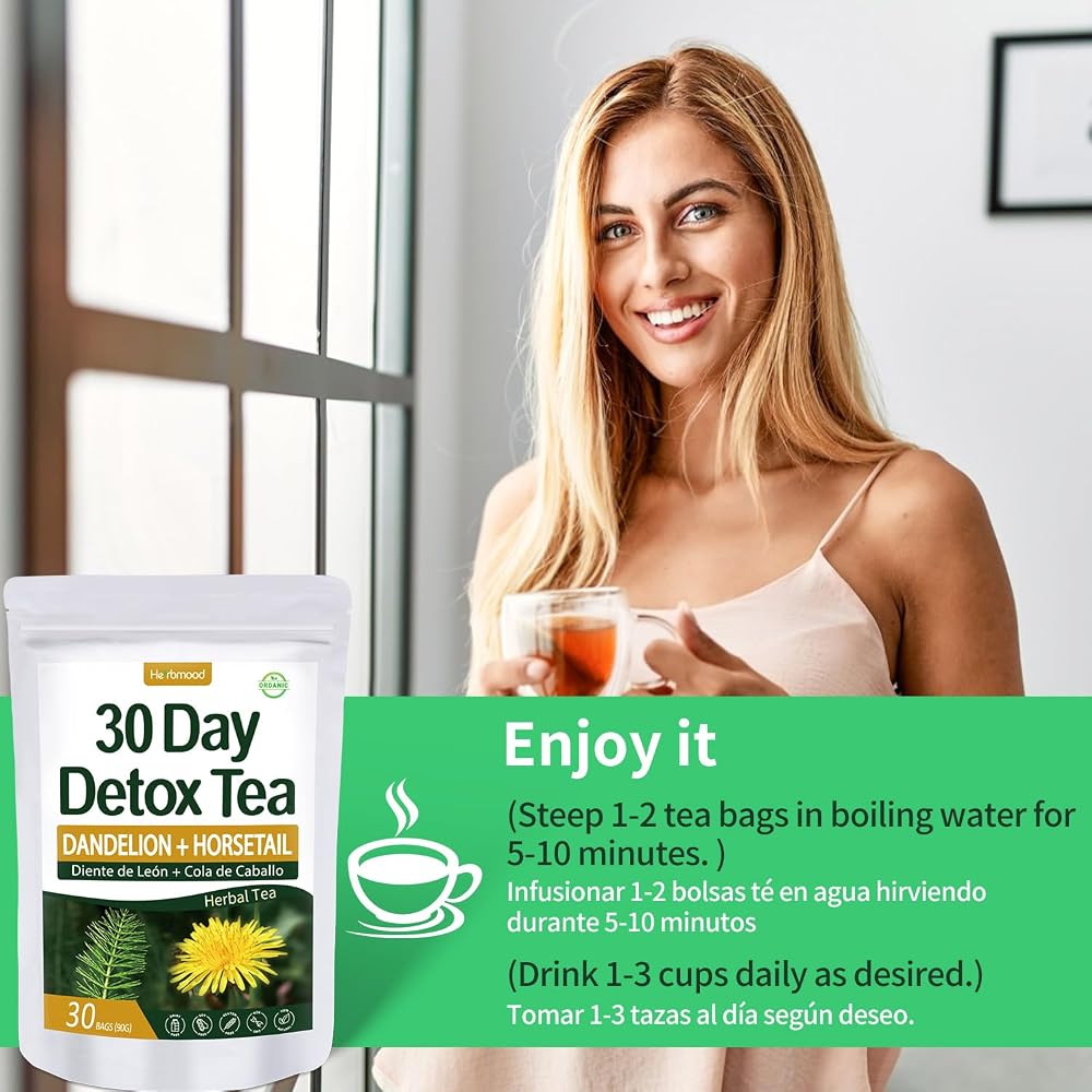 Herbmood Dandelion Tea 30-Day Cleanse - 60 Tea Bags - image 8