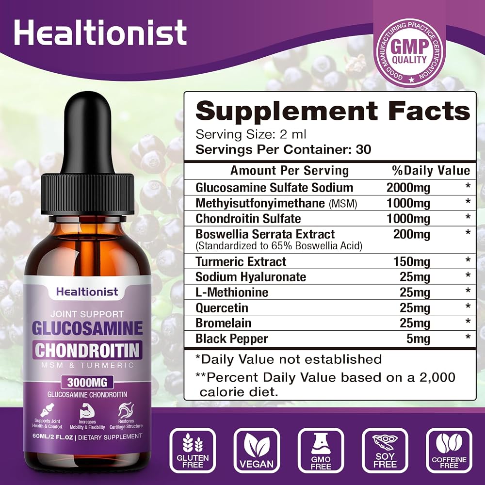 Healtionist Glucosamine Chondroitin MSM Liquid