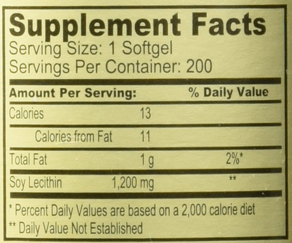 NCB Lecithin 1200 mg - 200 Softgels - image 3