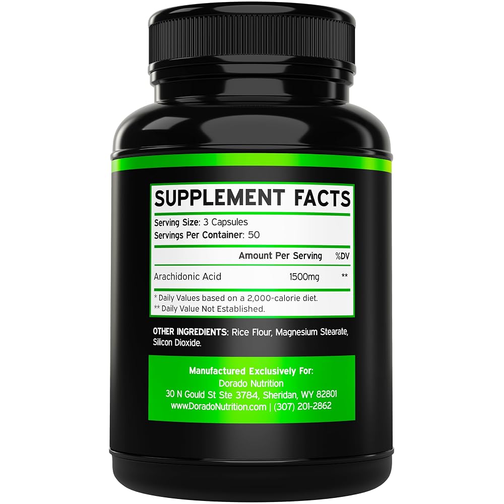 DORADO NUTRITION Arachidonic Acid 1500mg - 150 Capsules - image 2