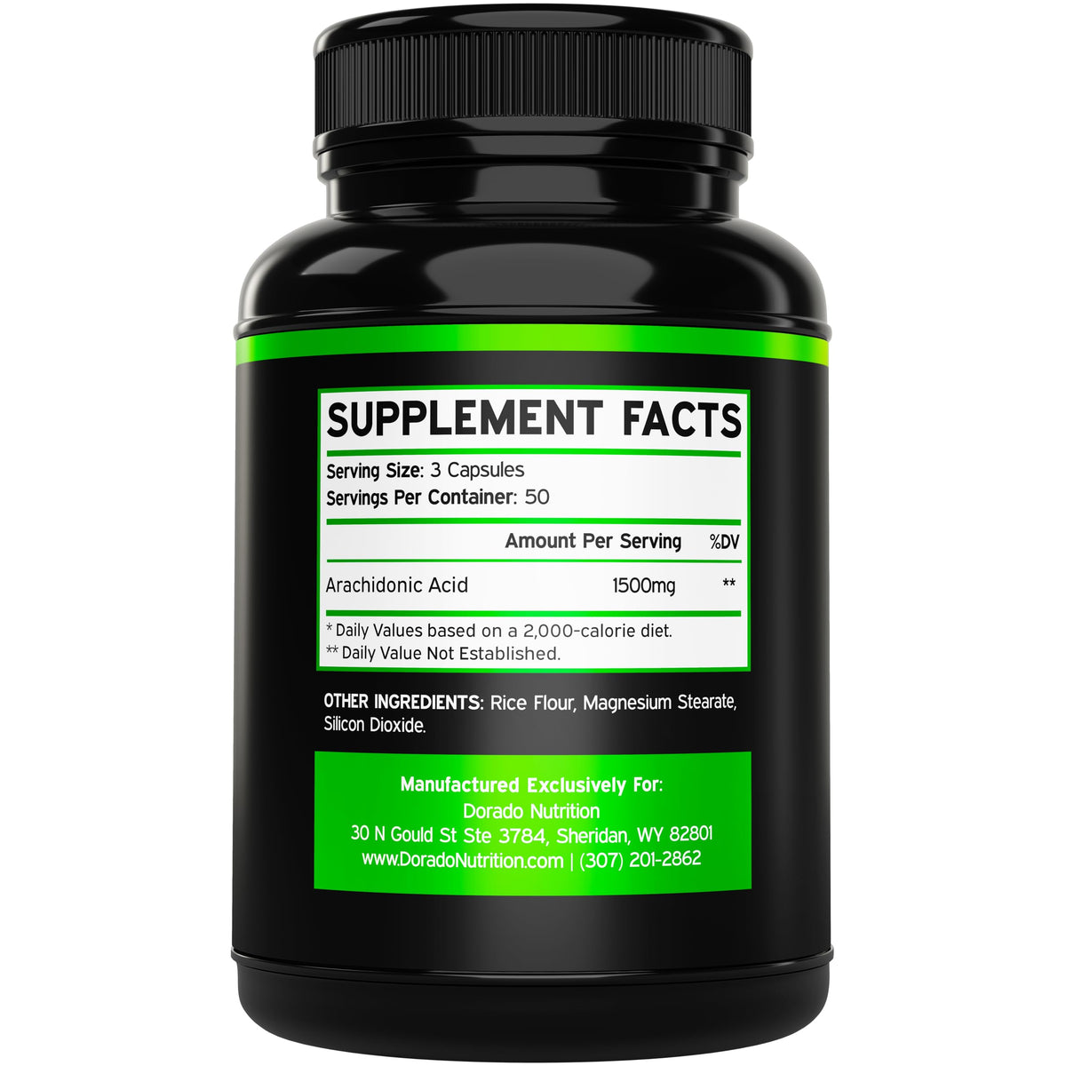 DORADO NUTRITION Arachidonic Acid 1500mg - 150 Capsules - image 2