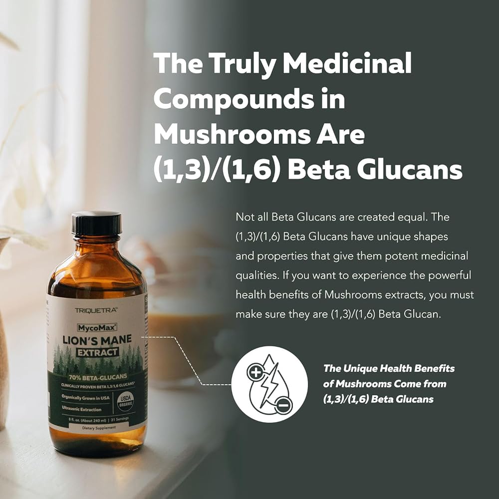 Triquetra Health MycoMax Lions Mane - 70% Beta Glucans