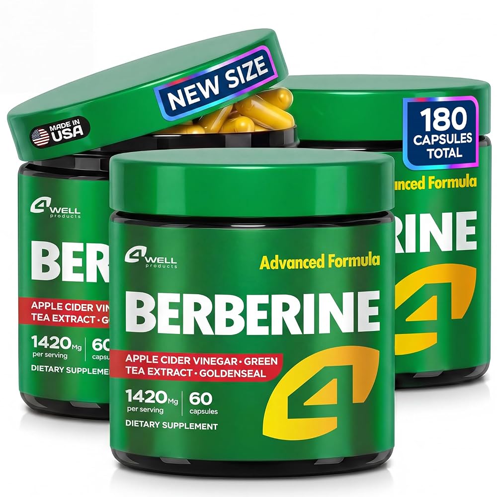 4Well Products Berberine HCL & Japanese Green Tea Extract 150mg