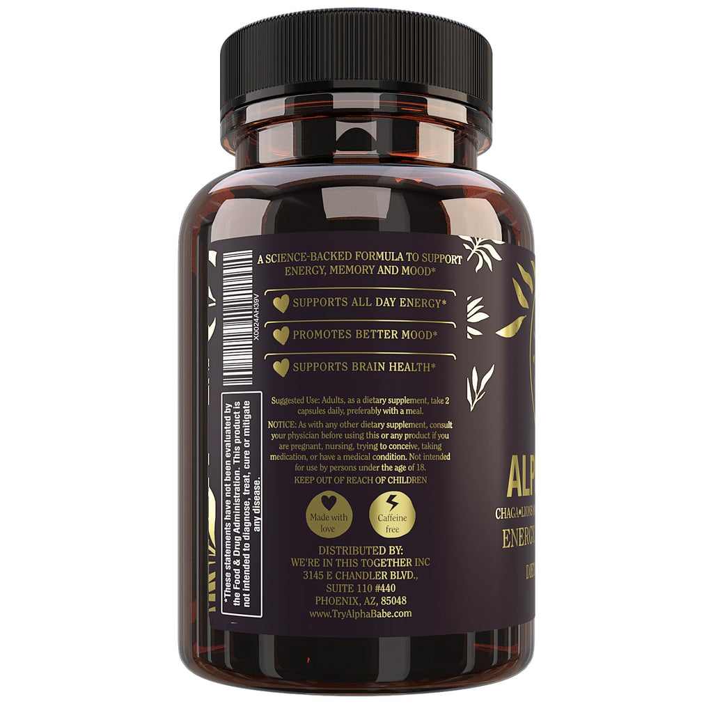 Were In This Together Alpha Babe Nootropic - 60 Capsules - image 4
