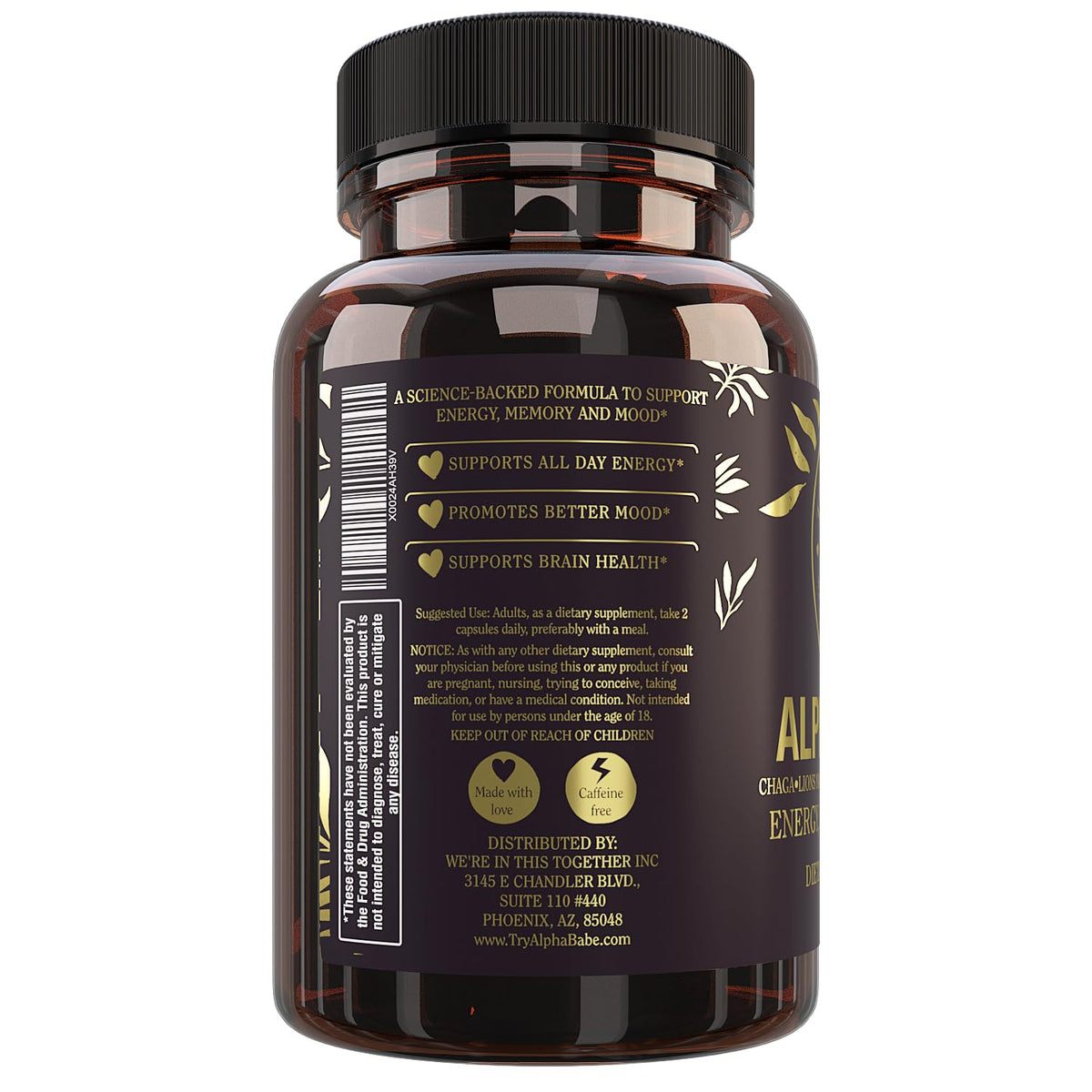 Were In This Together Alpha Babe Nootropic - 60 Capsules - image 4