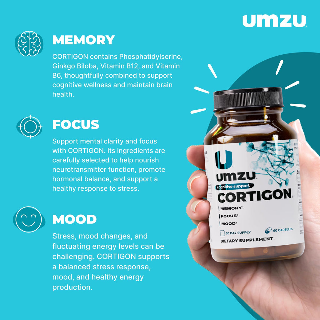 UMZU Cortigon Cortisol Support Supplement - 30 Capsules - image 2