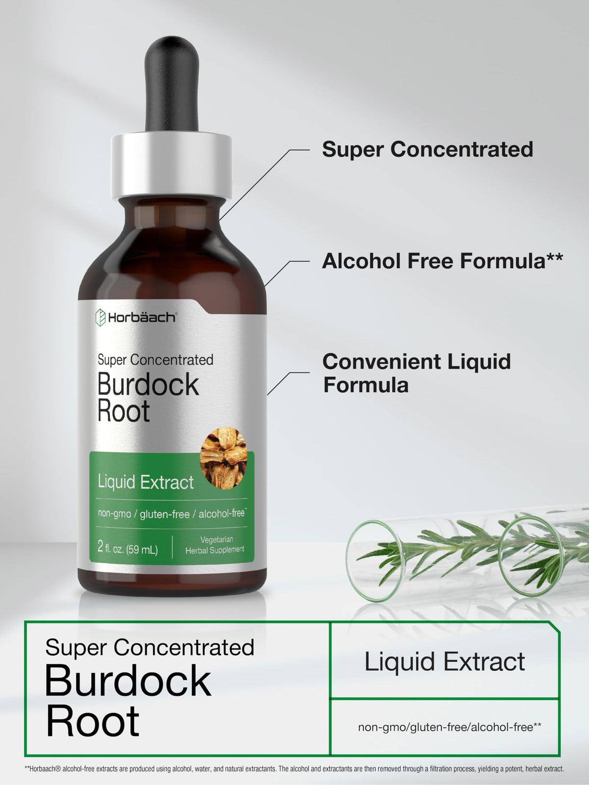 Horbäach Burdock Root Tincture Herb Extract - 2 fl oz - image 4