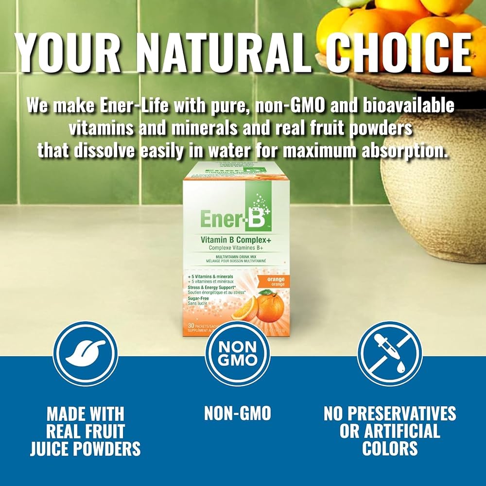 Ener-C Ener-B+ Sugar Free Multivitamin Drink Mix - Instant Vitamin