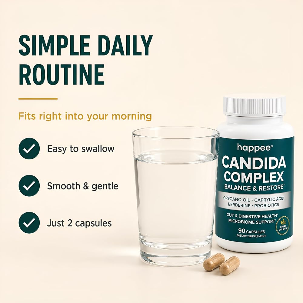 Happee Candida Cleanse Detox Supplement