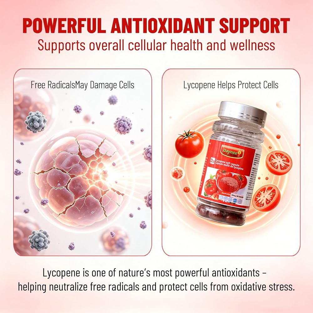 AIHIYO Lycopene 500mg Softgels for Prostate & Heart Health - 100 Softgels - image 3