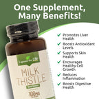Lignans For Life Milk Thistle Seed Extract Liver Health - 60 Vegetarian Capsules - image 3