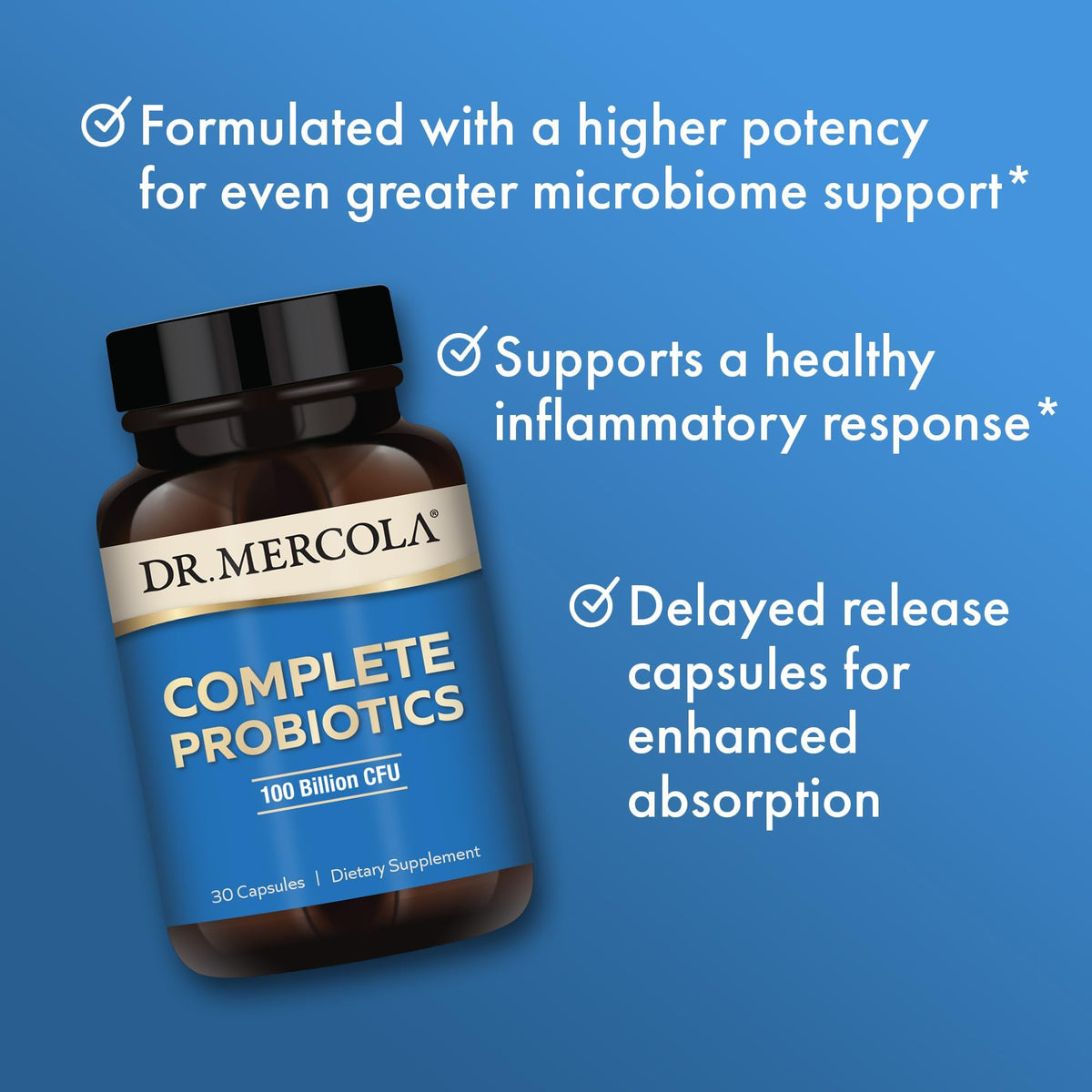 Dr. Mercola Complete Probiotics 100 Billion CFU - 30 Capsules - image 4