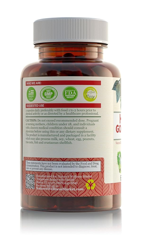 Natures Wellness Horny Goat Weed Extract with Maca & Tribulus - 60 Capsules - image 5