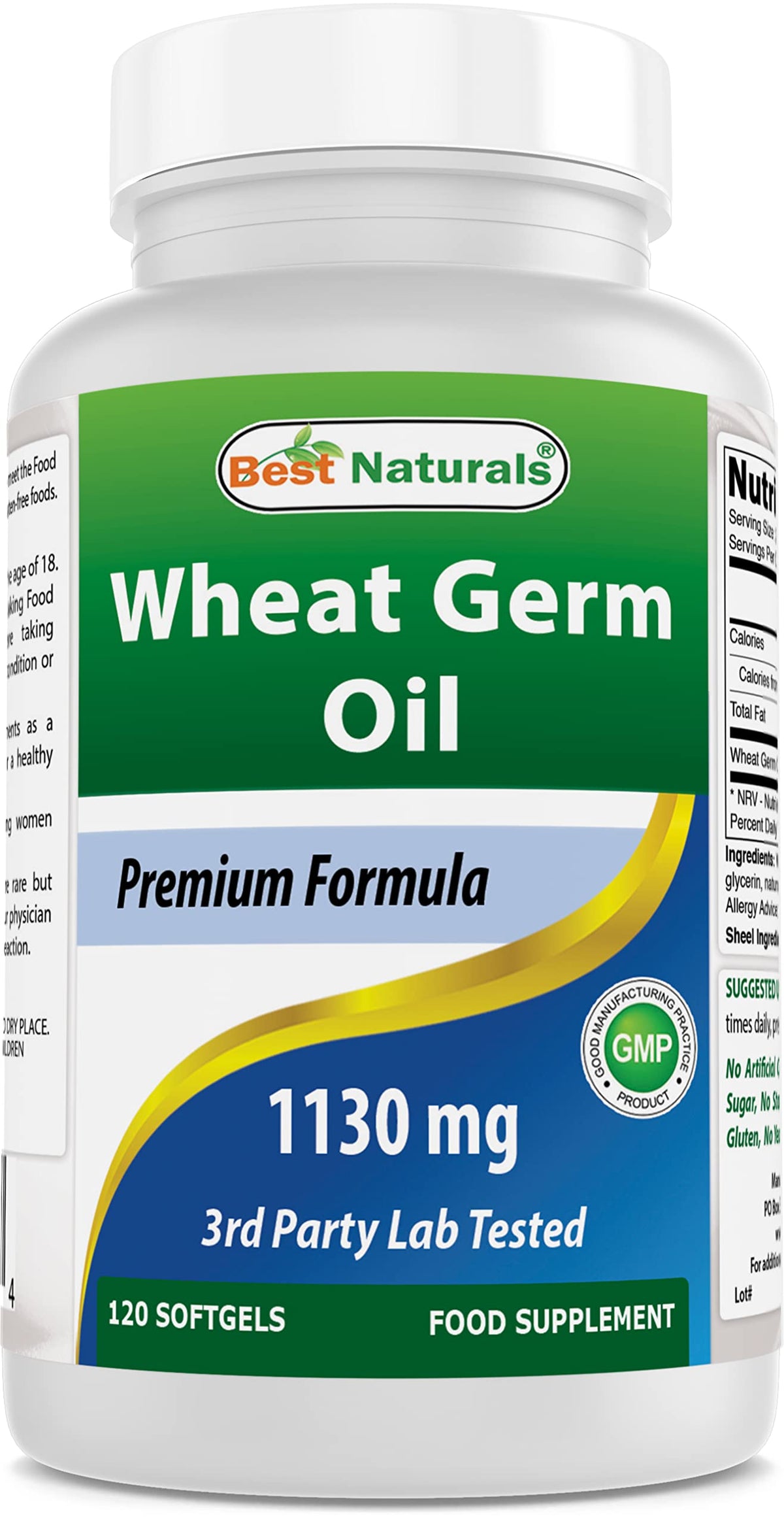 Best Naturals Wheat Germ Oil 1130 mg - 120 Softgels