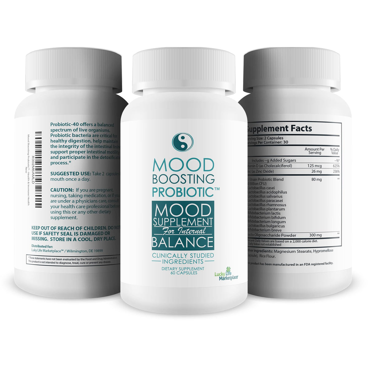 JOGRO Mood Boosting Probiotic Supplement - Capsules - image 4