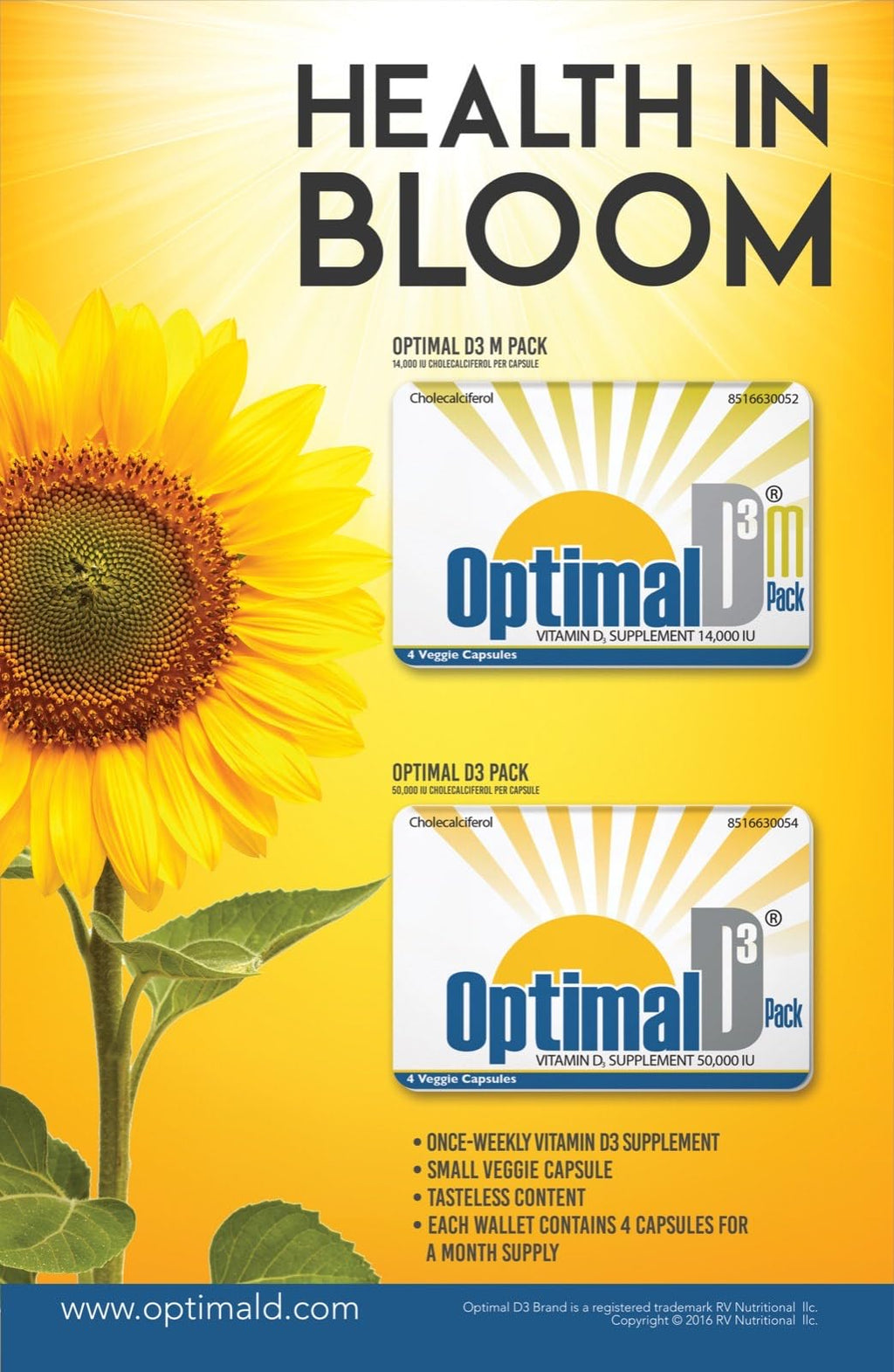 Generic Optimal D3 50,000 IU Vitamin D3 - 1 Capsules - image 3