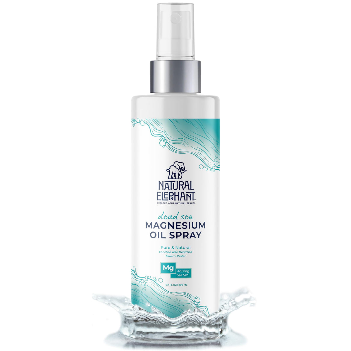 Natural Elephant Dead Sea Magnesium Oil Spray for Topical Use