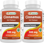 Best Naturals Cinnamon 500 mg - 250 Capsules