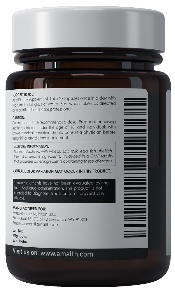 AMALTH Pao Pereira Bark Extract 1000mg - 120 Capsules - image 3
