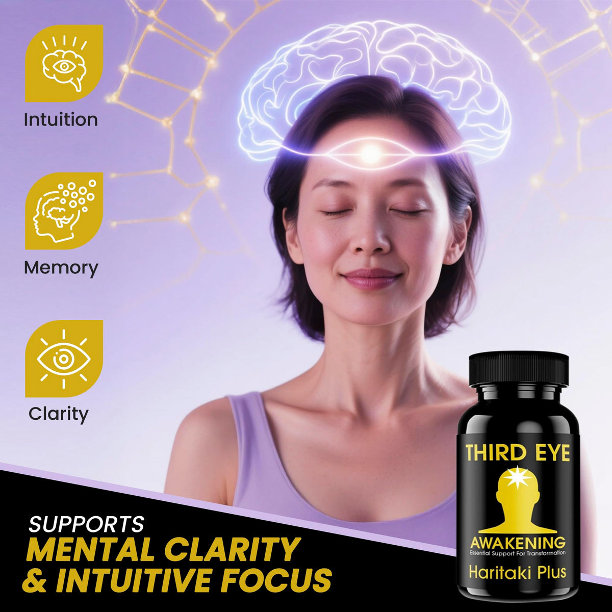 Kailash Herbals Third Eye Awakening Organic Haritaki - 100 Capsules - image 2