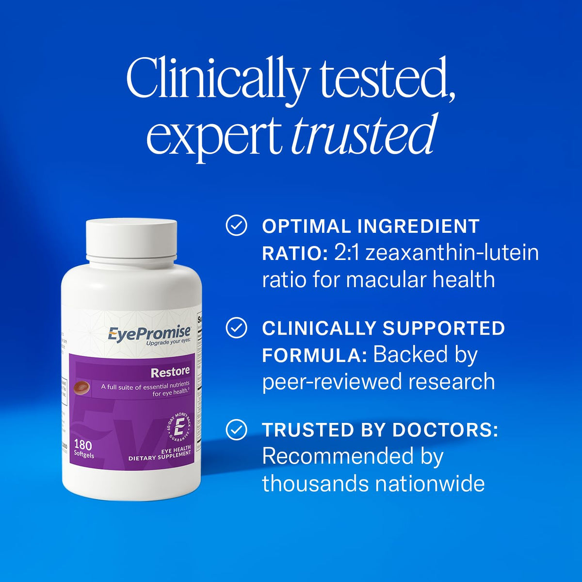 EyePromise Restore Aging Eye Health Supplements - 180 Softgels - image 5
