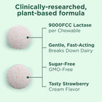 Yuve Natural Lactase Enzyme 9000 FCC Dairy Relief - 30 Chewables - image 3