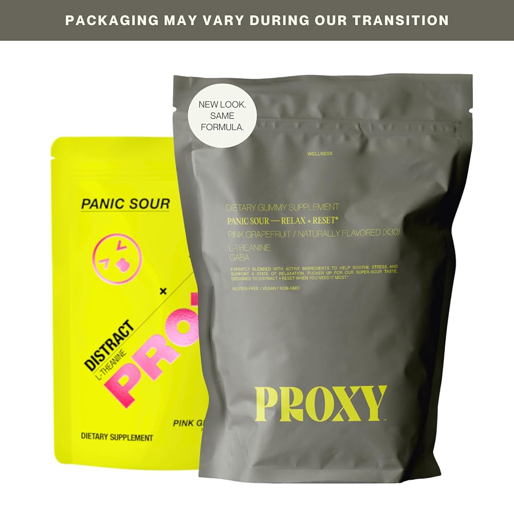 PROXY Panic Sour GABA L-Theanine Calm Sleep Gummies - 30 Count - image 2