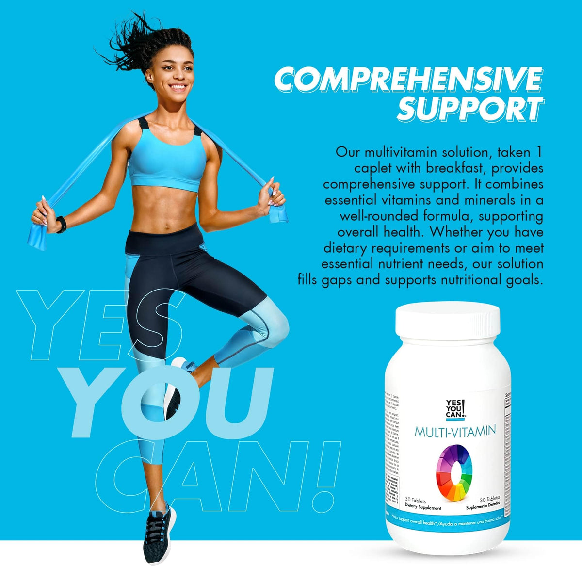 Yes You Can! Daily Multivitamin for Men and Women - 30 Tablets - image 5