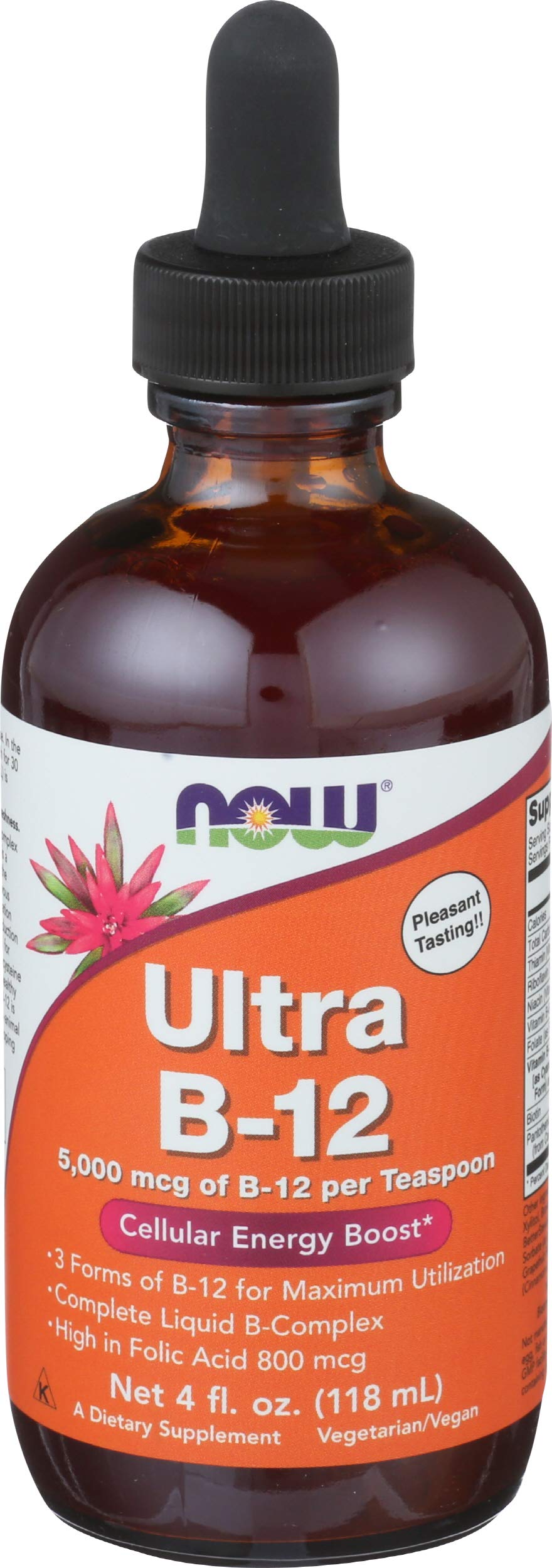 NOW Supplements Ultra B-12 Liquid 800 mcg - 4 Fl Oz