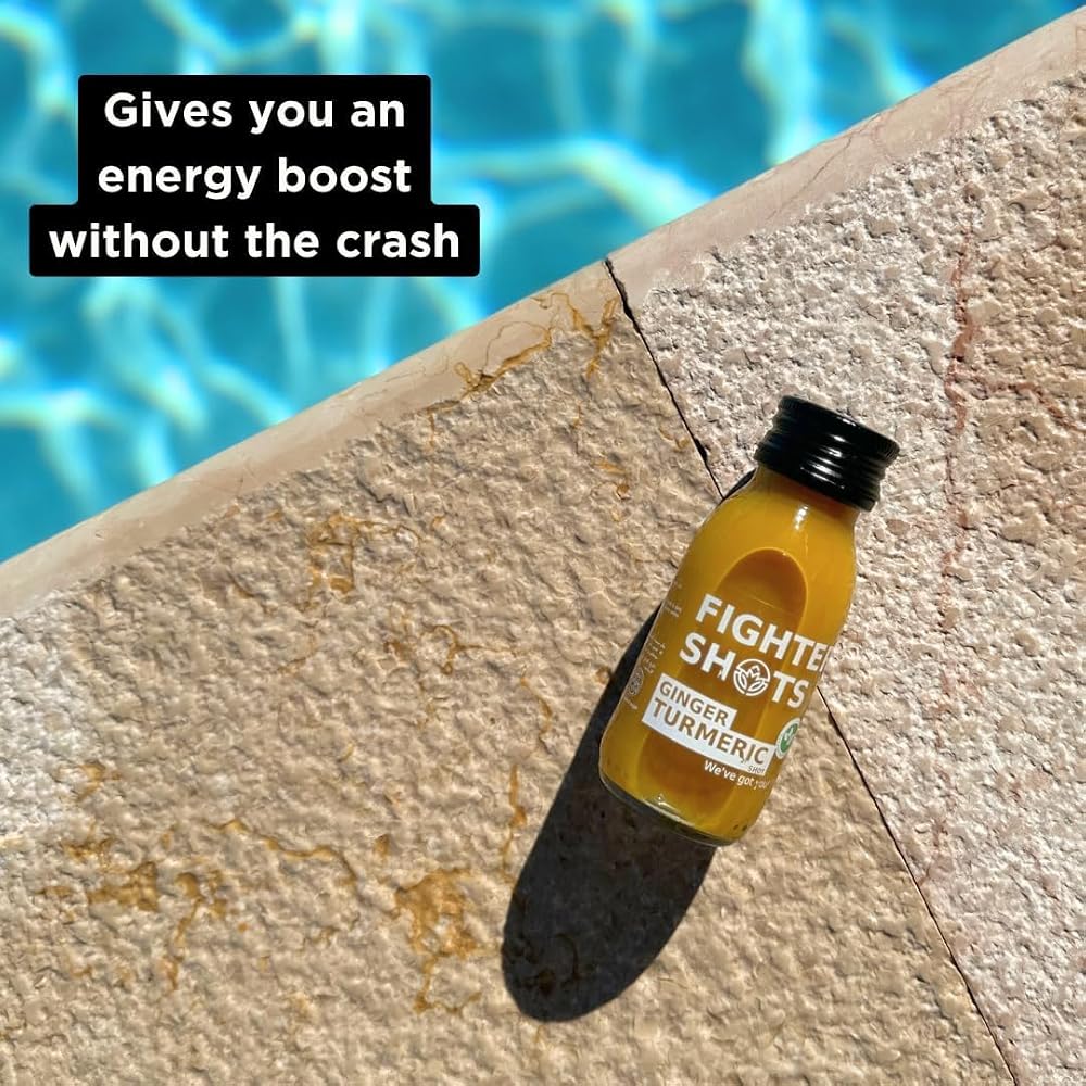 Fighter Shots Ginger Award Winning Fresh & Fiery Cold Pressed Ginger