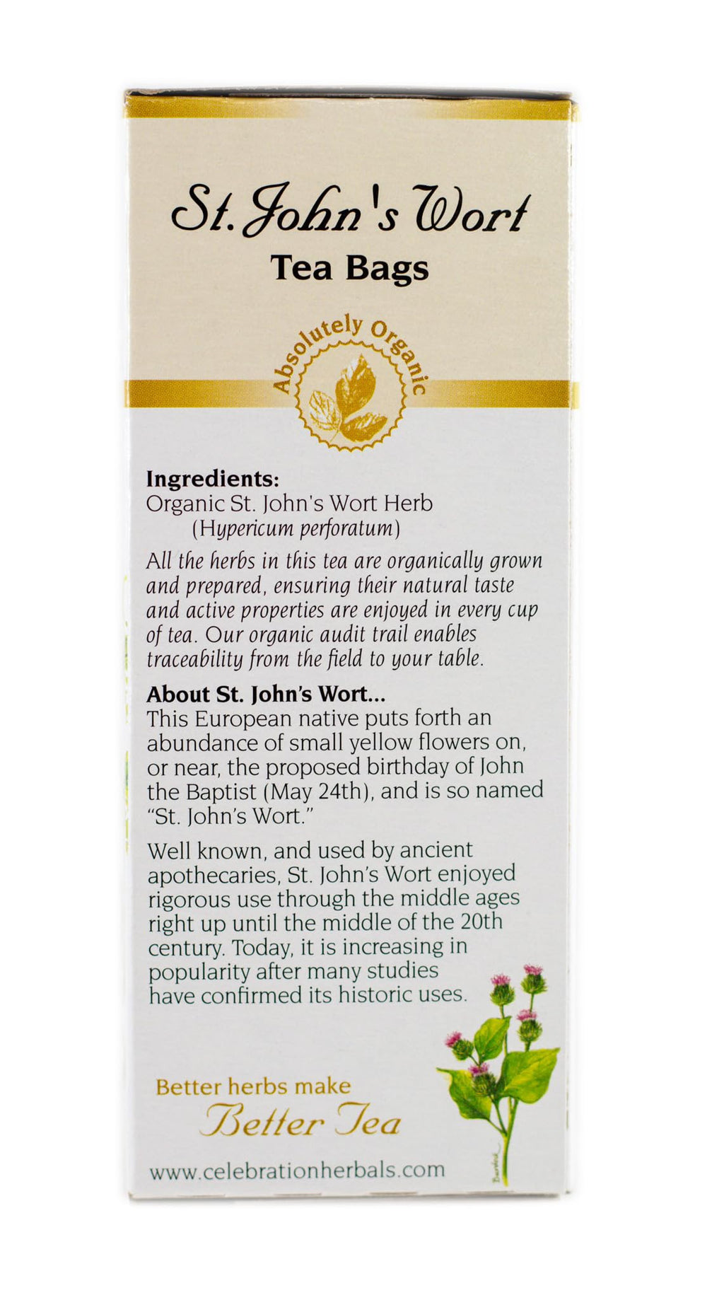 Celebration Herbals St John's Wort Tea Organic - 24 Tea Bags - image 5