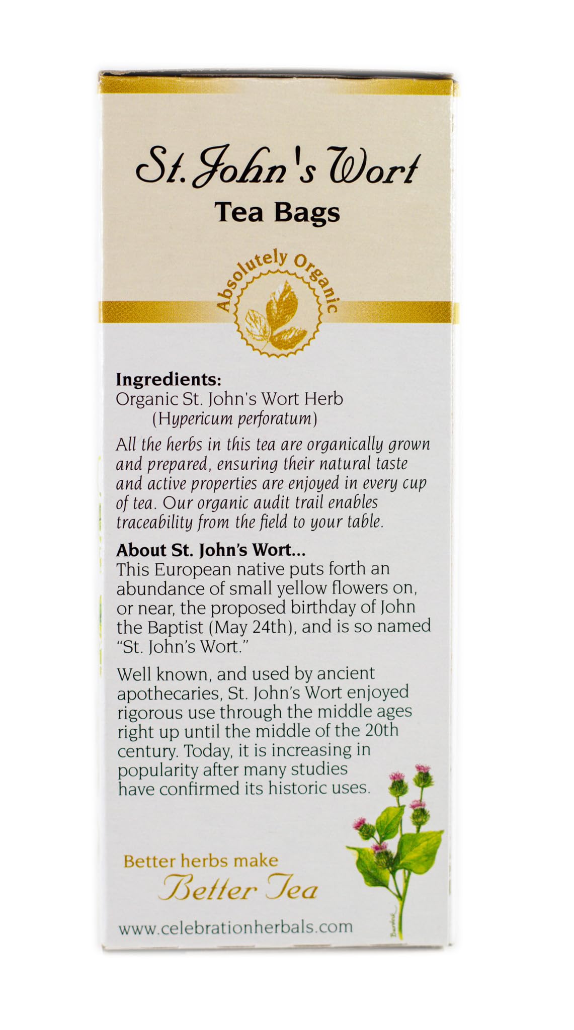 Celebration Herbals St John's Wort Tea Organic - 24 Tea Bags - image 5