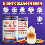 Skinny Coffee SuperBoost Night Collagen Burn, Nighttime Fat Burner