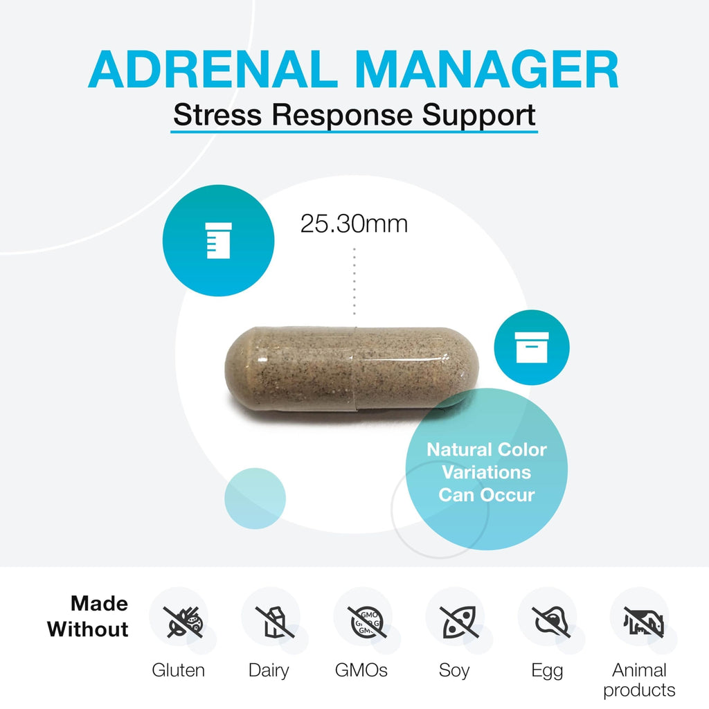 XYMOGEN Adrenal Manager Stress Support - 60 Capsules - image 3