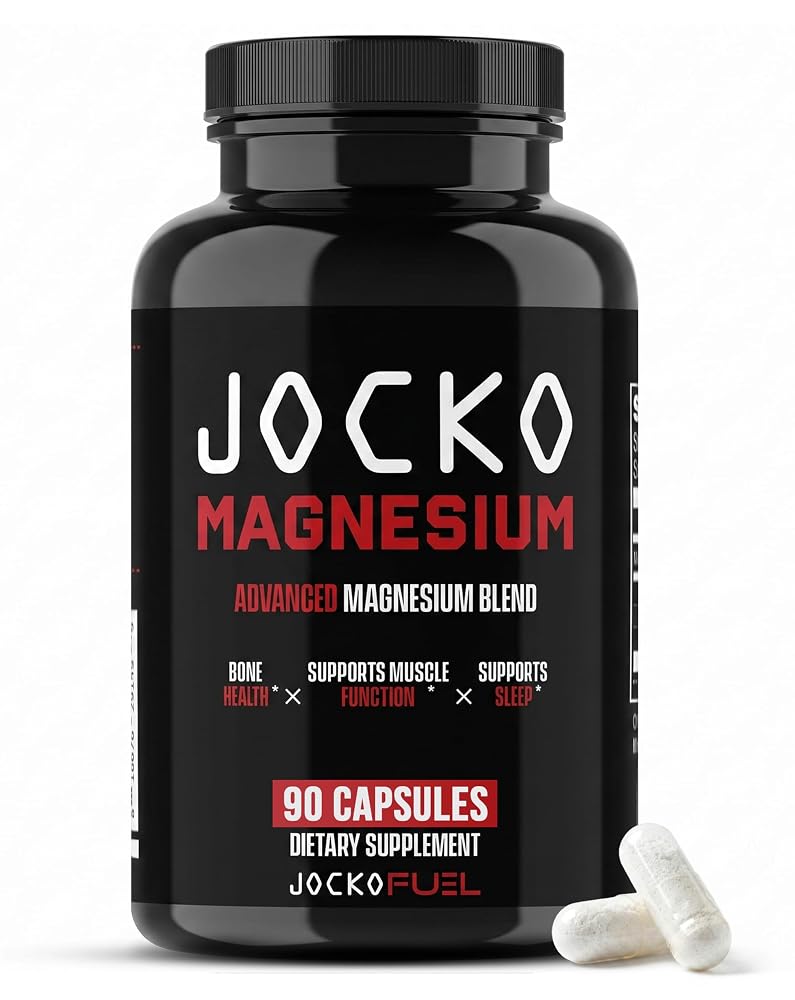 Jocko Fuel Magnesium Glycinate, Citrate & Taurate Complex - 30 Capsules