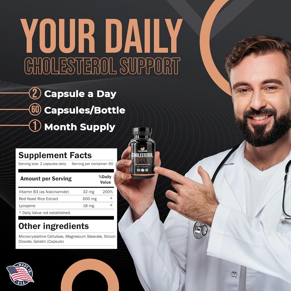 MAXCURE cholestral Support Vitamin B3 - image 3