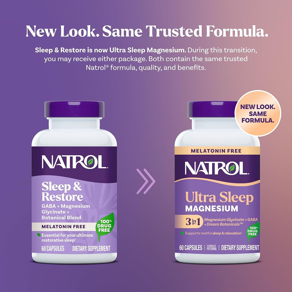Natrol Sleep + Restore Calming Drink Mix with Magnesium Glycinate