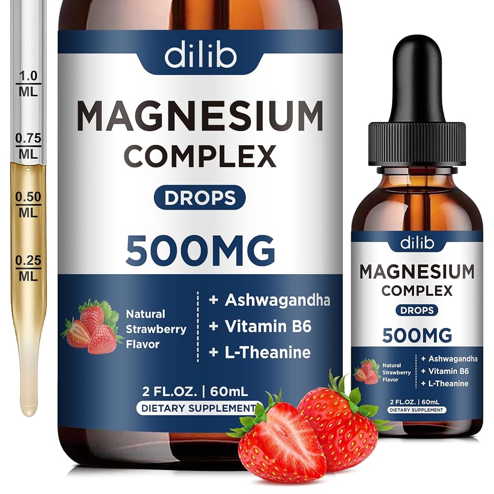 dilib Magnesium Glycinate, Citrate, Malate Liquid Drops-Triple