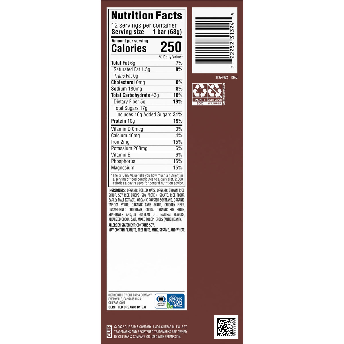 CLIF Bar Chocolate Brownie Energy Bars - 12 Pack - image 12