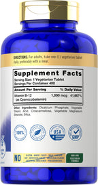 Carlyle Vitamin B12 1000 mcg - 400 Tablets - image 2