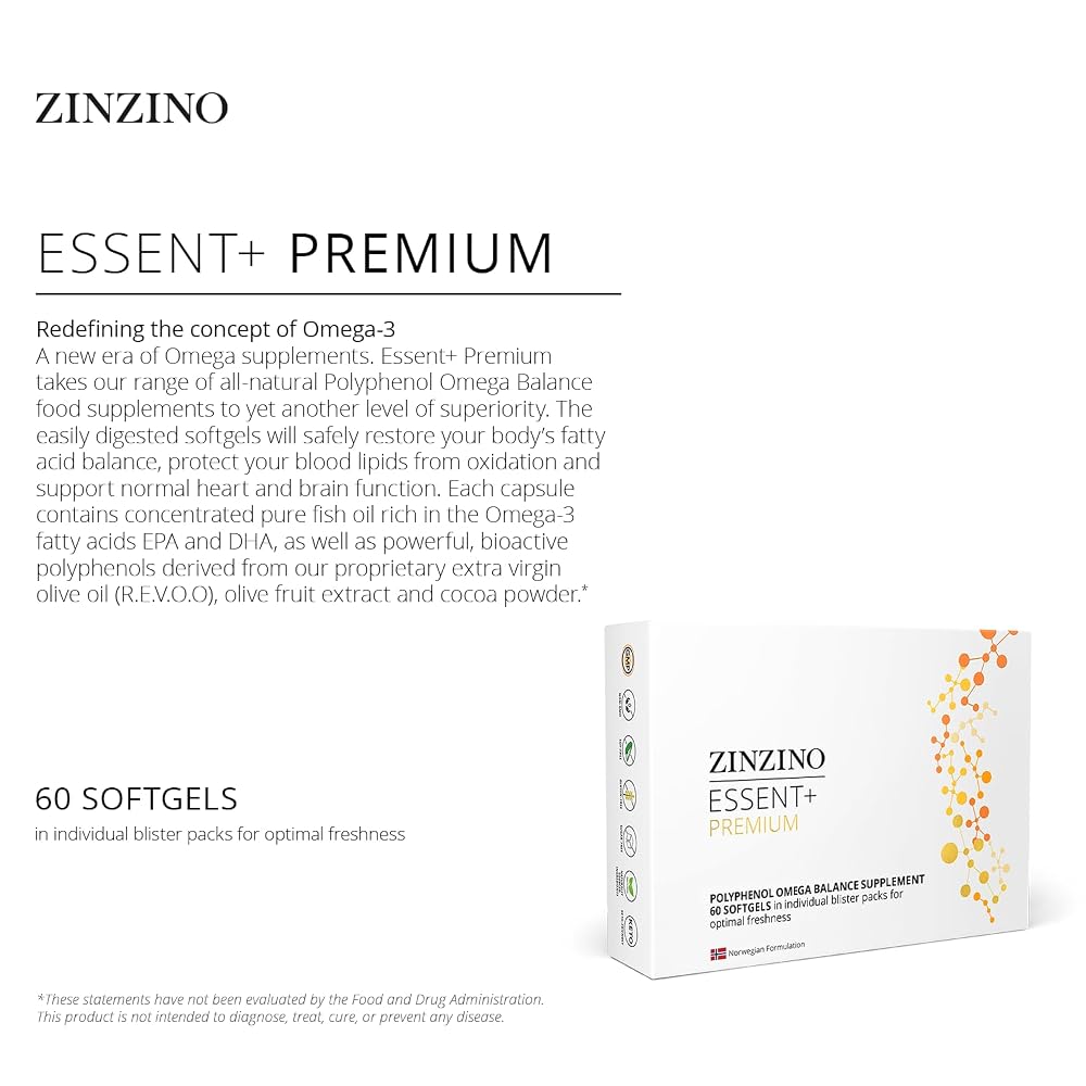Zinzino Essent+ Premium Omega Balance - 60 Softgels - image 3