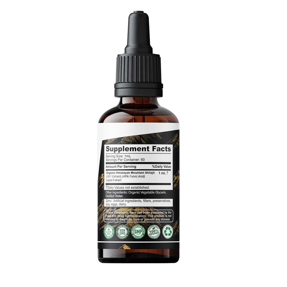 SMSHEALTHPRODUCTS.com Shilajit Pure Himalayan Drops - 2 Fl Oz - image 9