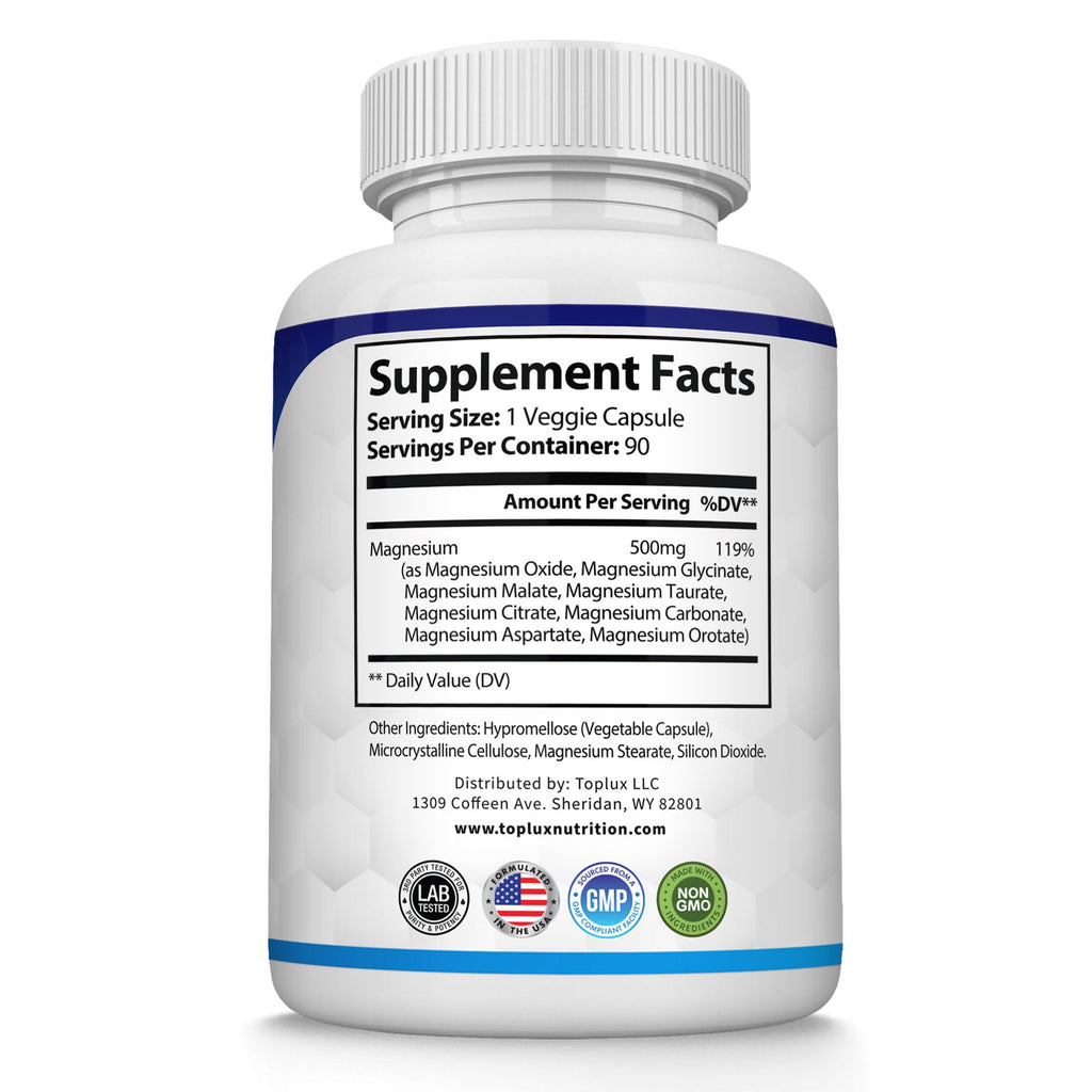 Toplux Magnesium Complex 8 Forms - 90 Capsules - image 9